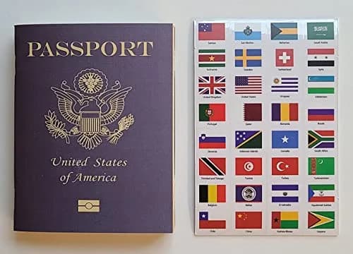 SJPRINTER World Flags Stickers - 192 Countries Transparent Planner Travel Stickers | Classic Multicolor Variety Pack thumbnail 5