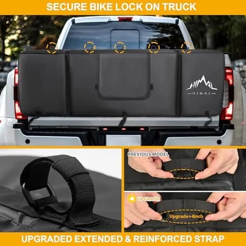 Himal Outdoors Tailgate Pad for Mountain Bike | Fits Most Trucks, Water-Resistant, Holds 5 Bikes thumbnail 4