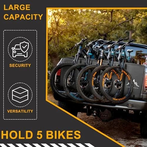 Himal Outdoors Tailgate Pad for Mountain Bike | Fits Most Trucks, Water-Resistant, Holds 5 Bikes thumbnail 3