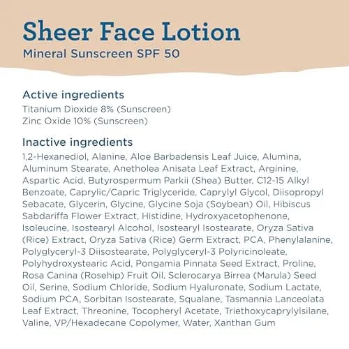 Blue Lizard Sheer Face Mineral SPF 50 Sunscreen Lotion, 1.7 fl oz | Blue Light & UVB Protection, Nourishes & Hydrates thumbnail 8