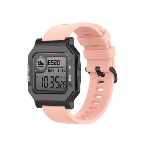 Senter Soft Silicone Sport Replacement Watch Band for Amazfit/Samsung/Garmin 20mm Rose Pink thumbnail 1