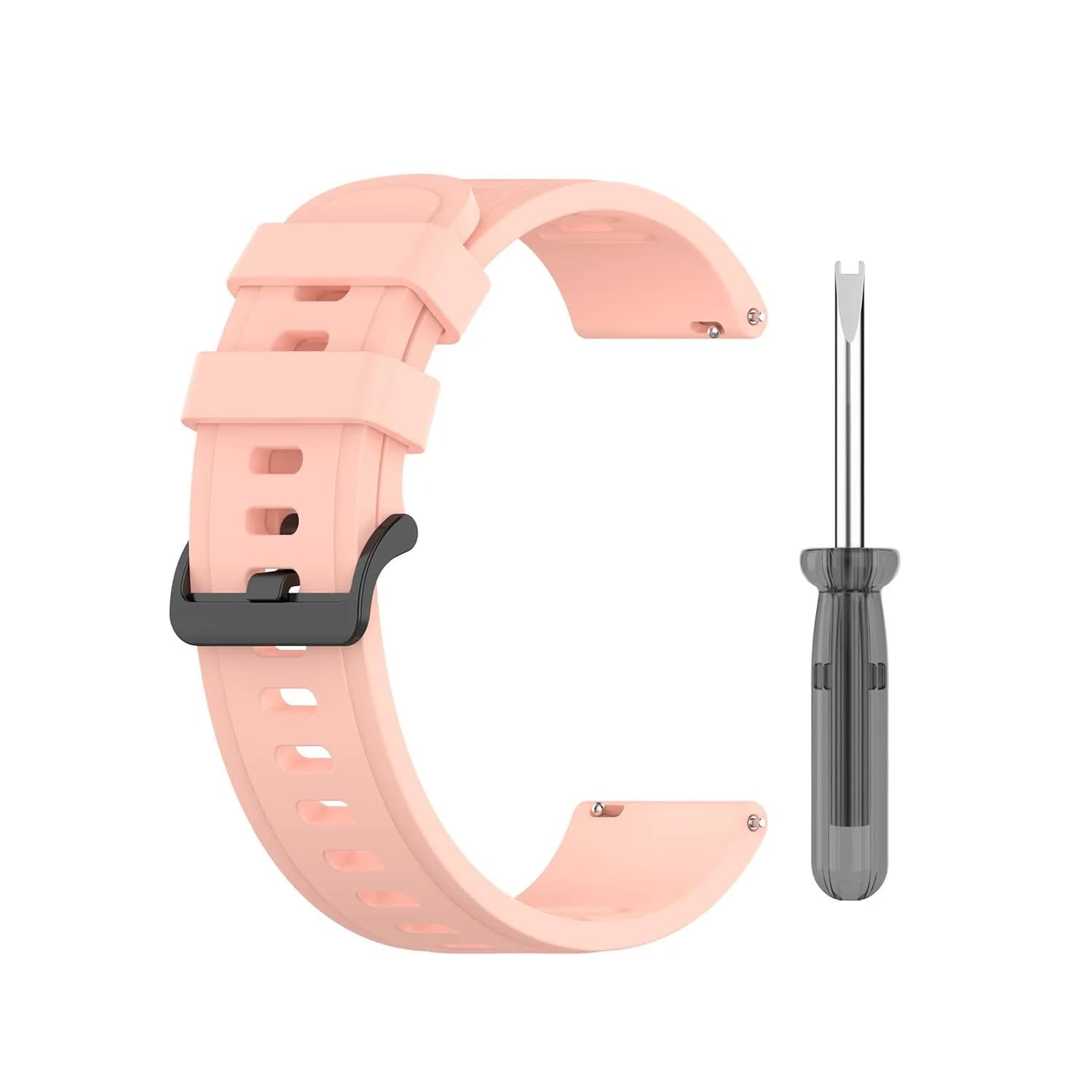 Senter Soft Silicone Sport Replacement Watch Band for Amazfit/Samsung/Garmin 20mm Rose Pink - view 3