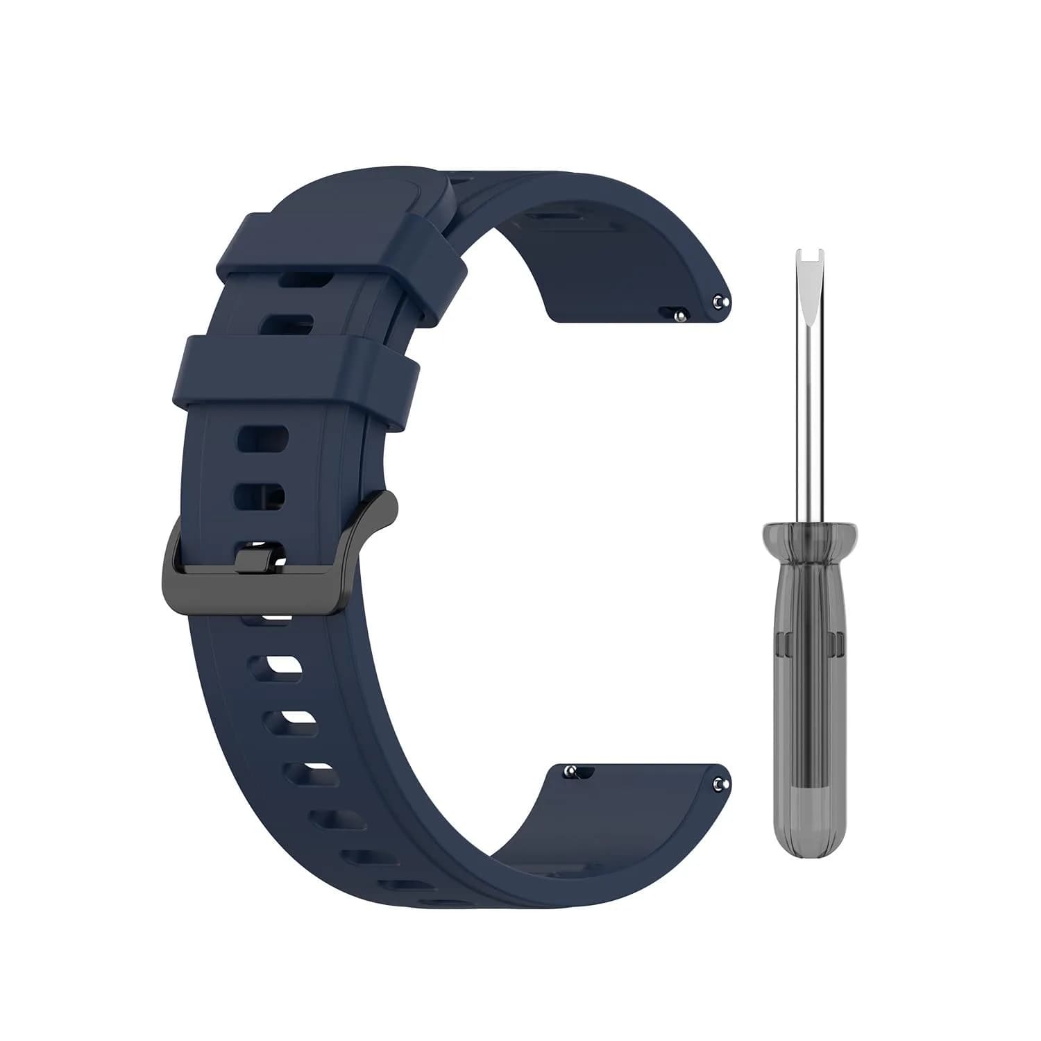 Senter Soft Silicone Sport Replacement Band for Amazfit GTR 42mm/GTS 2/Bip U/Samsung Galaxy Watch 42mm, Midnight Blue (20mm) - view 3
