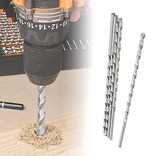 Hegebeck Extra Long Drill Bit Set, Twist Drill Bits, 7mm Dia Round Shank 350mm High Speed Steel for Metal Aluminum Alloy Iron | Durable & Precise (70-120 chars) thumbnail 6