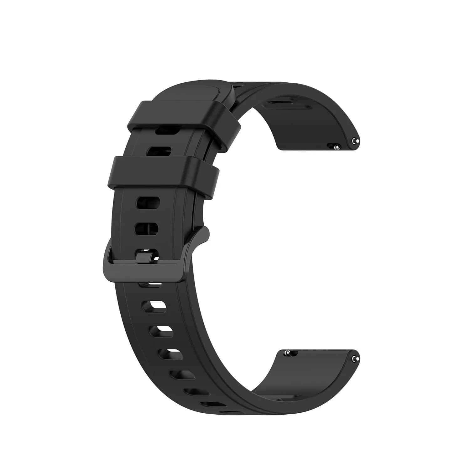 Senter 20mm Black Silicone Sport Band for Amazfit Neo, GTR 42mm, GTS Series, Samsung Galaxy Watch 42mm, Garmin Vivoactive 3 - view 4