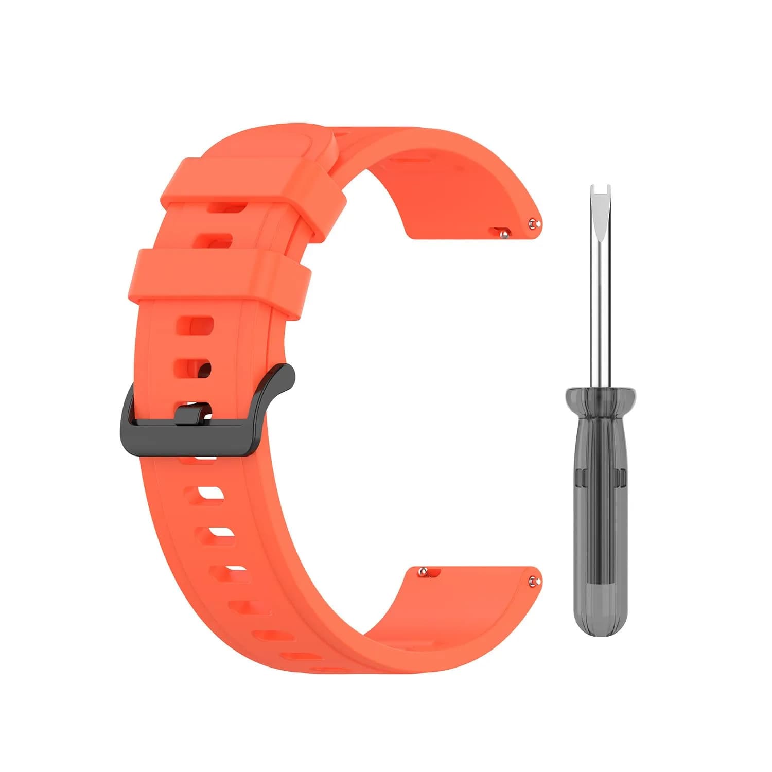 Senter 20mm Red Silicone Sport Band for Amazfit Neo, Samsung Galaxy Watch 42mm, Garmin Vivoactive 3 - view 3