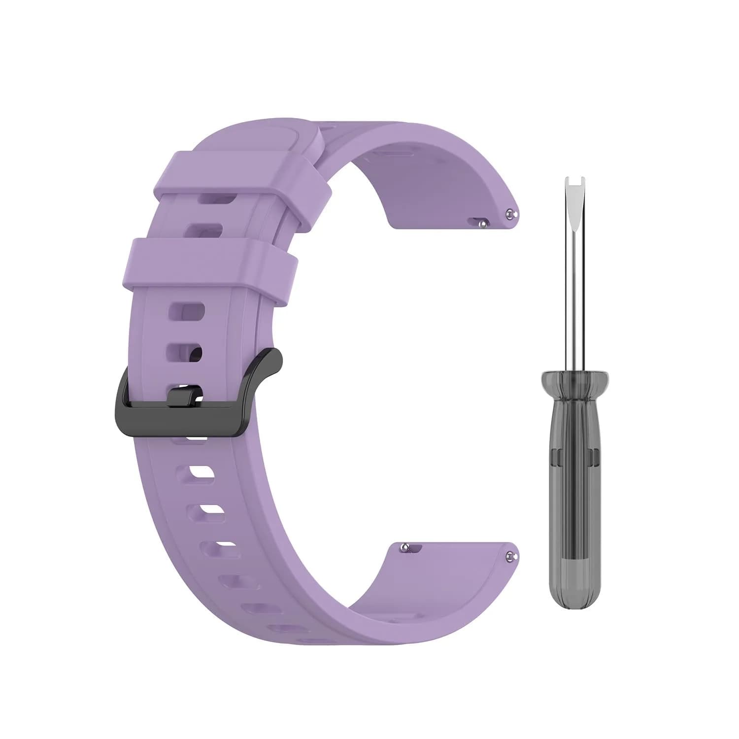 Senter 20mm Lavender Silicone Sport Band for Amazfit Neo, GTR 42mm, GTS Series & Samsung Galaxy Watch 42mm - view 3