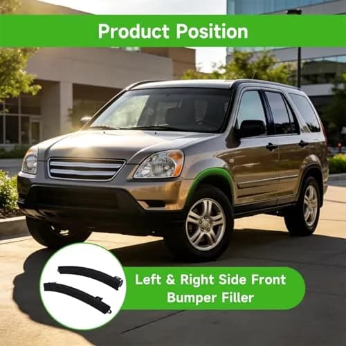 munirater Front & Rear Bumper Filler Set for 2007-2011 CR-V | Primed, Durable Plastic thumbnail 3