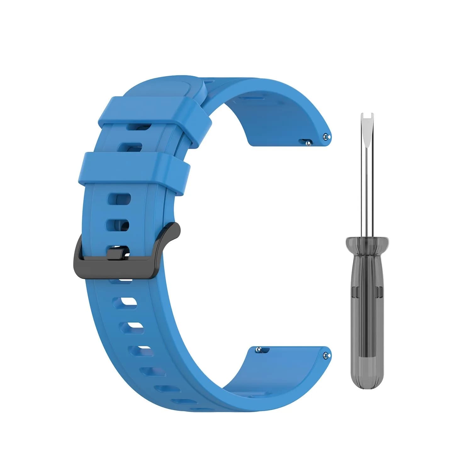 Senter Blue 20mm Silicone Sport Band for Amazfit Neo/GTR 42mm/GTS Series & Samsung Galaxy Watch 42mm - view 3