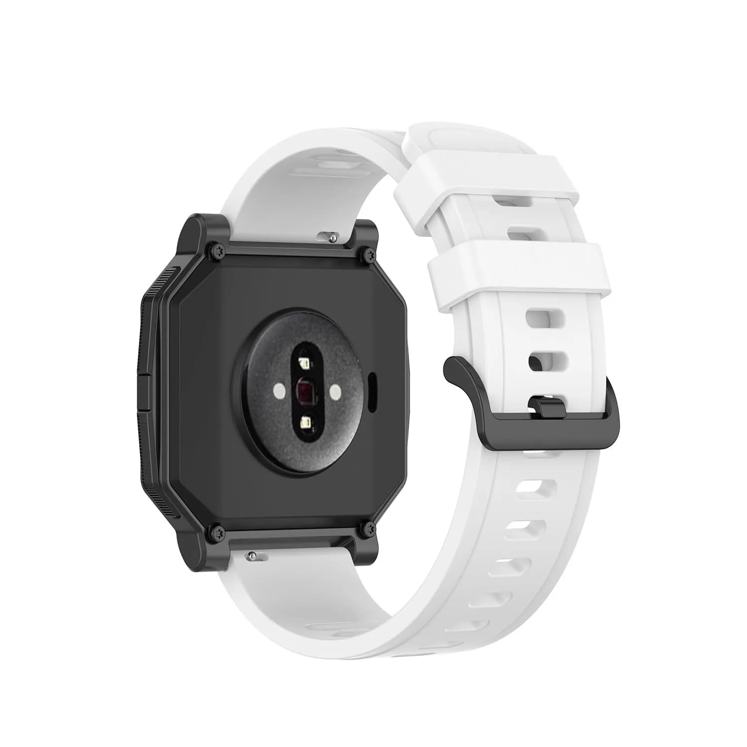 Senter 20mm White Silicone Sport Band for Amazfit Neo, GTR 42mm, GTS, Samsung Galaxy Watch 42mm, Garmin Vivoactive 3 - view 2