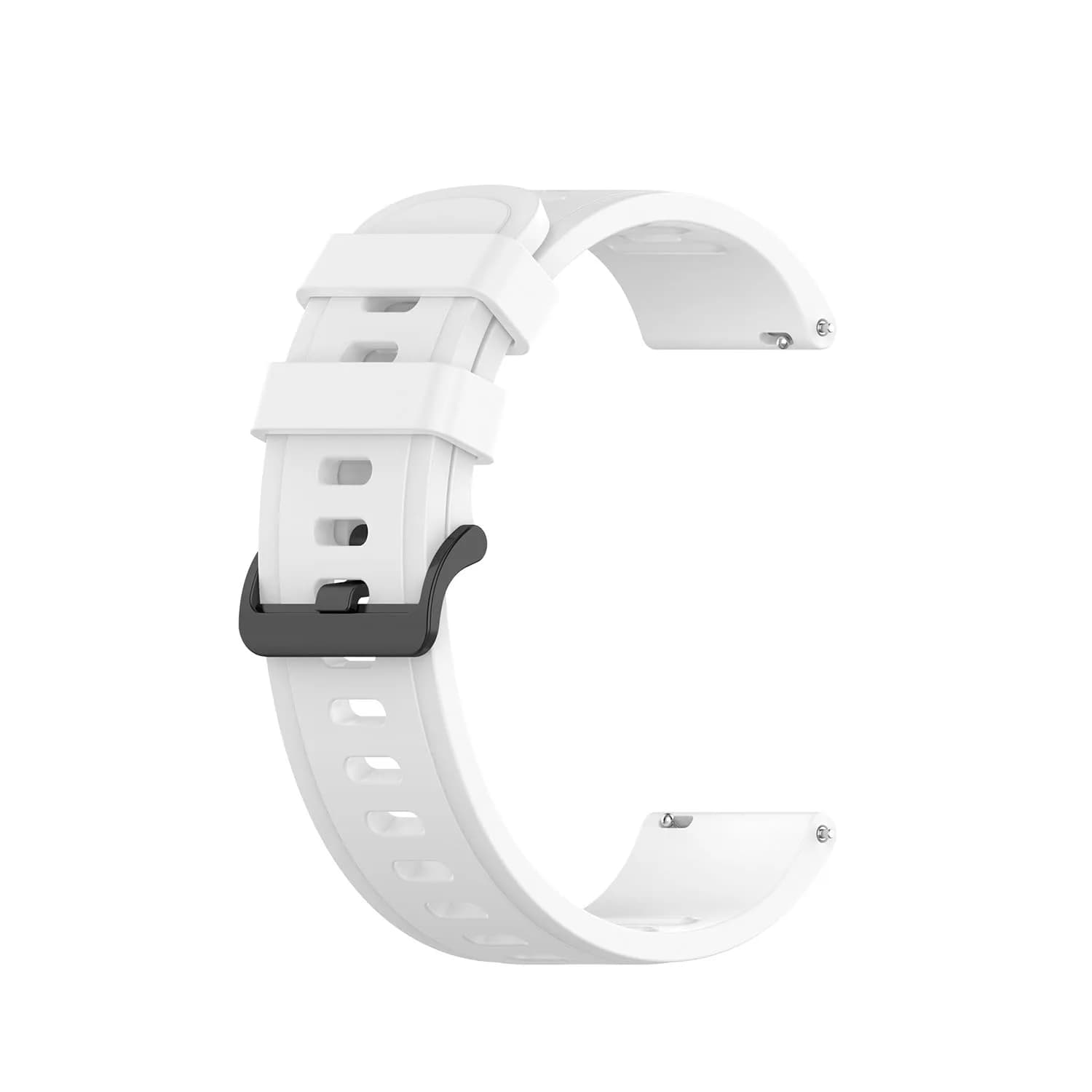 Senter 20mm White Silicone Sport Band for Amazfit Neo, GTR 42mm, GTS, Samsung Galaxy Watch 42mm, Garmin Vivoactive 3 - view 4
