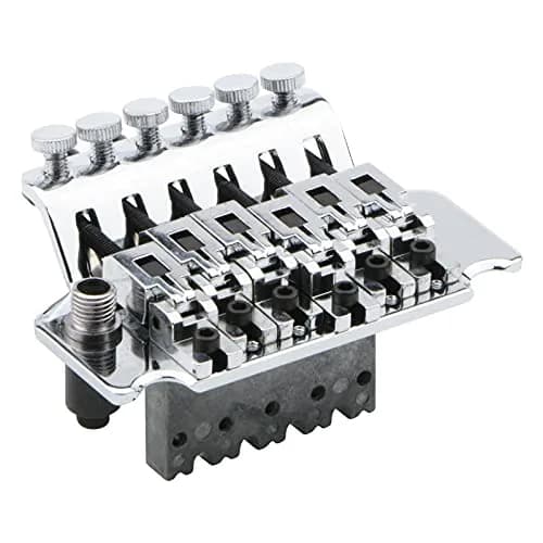 Swhmc Chrome Tremolo Bridge for Strat - Double Locking Floyd Rose Type | Guitar Bridge Upgrade thumbnail 2