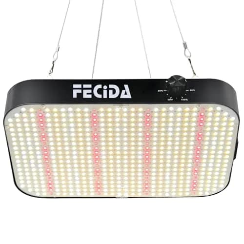 FECiDA Cruiser Series 65W Dimmable Full Spectrum LED Grow Light for 2x2 ft Coverage | Quiet Cooling Fan & Daisy Chain thumbnail 1