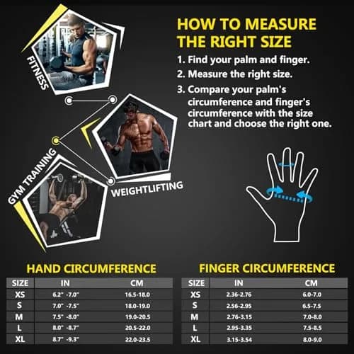 ihuan Breathable Weight Lifting Gloves Fingerless Workout Gym Gloves with Wrist Support Small Black | Enhanced Grip & Palm Protection thumbnail 6
