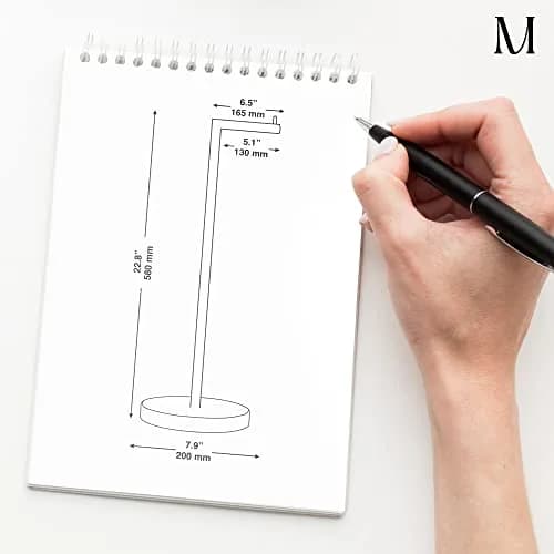 MARMOLUX ACC Free Standing Toilet Paper Holder Stand, Brushed Steel | Modern & Durable Bathroom Storage thumbnail 5