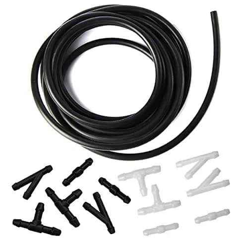 JAMCARI Windshield Washer Hose Kit 4 Meter (157 Inch) with 12 Connectors | Universal Car Water Pump and Nozzle Installation thumbnail 1