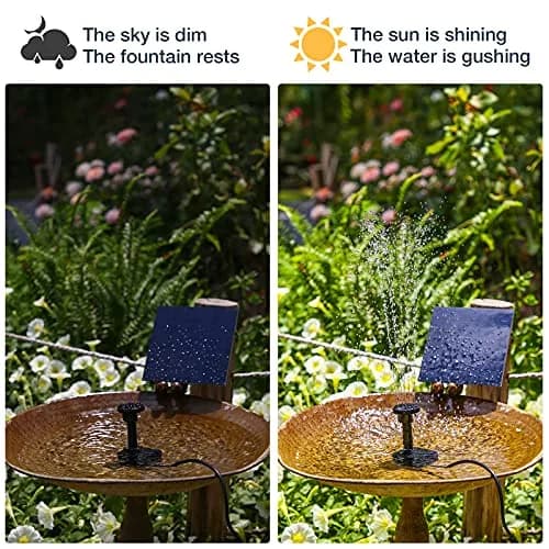 AISITIN DIY Solar Water Pump Kit with 6 Nozzles | 71cm Max Water Height thumbnail 3