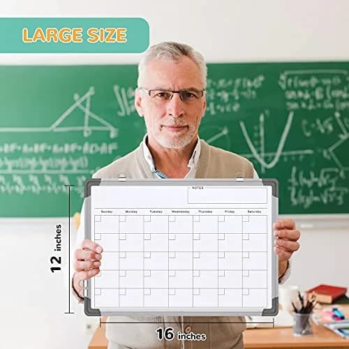 ABERLLS Monthly Calendar Whiteboard 16 x 12 Inches | Magnetic Dry Erase Board for Wall thumbnail 5