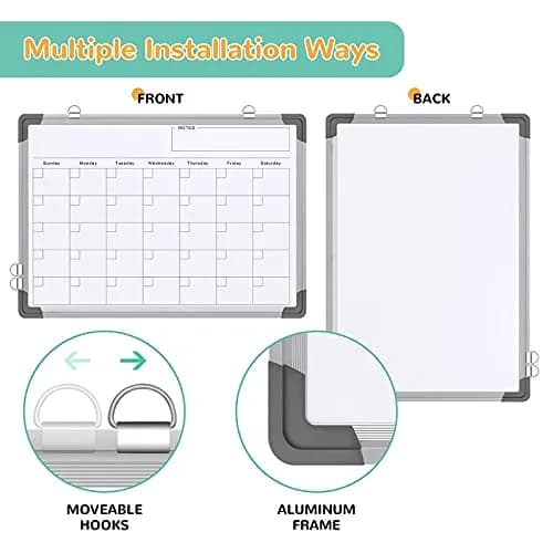ABERLLS Monthly Calendar Whiteboard 16 x 12 Inches | Magnetic Dry Erase Board for Wall thumbnail 2