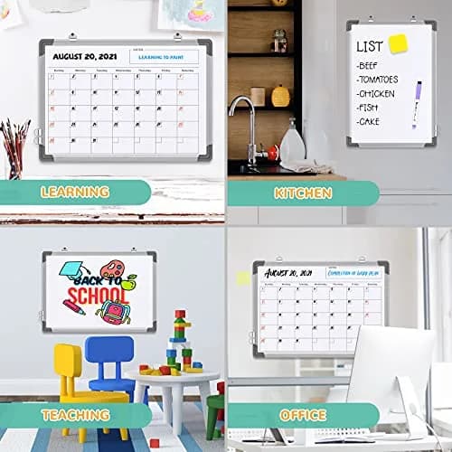 ABERLLS Monthly Calendar Whiteboard 16 x 12 Inches | Magnetic Dry Erase Board for Wall thumbnail 3
