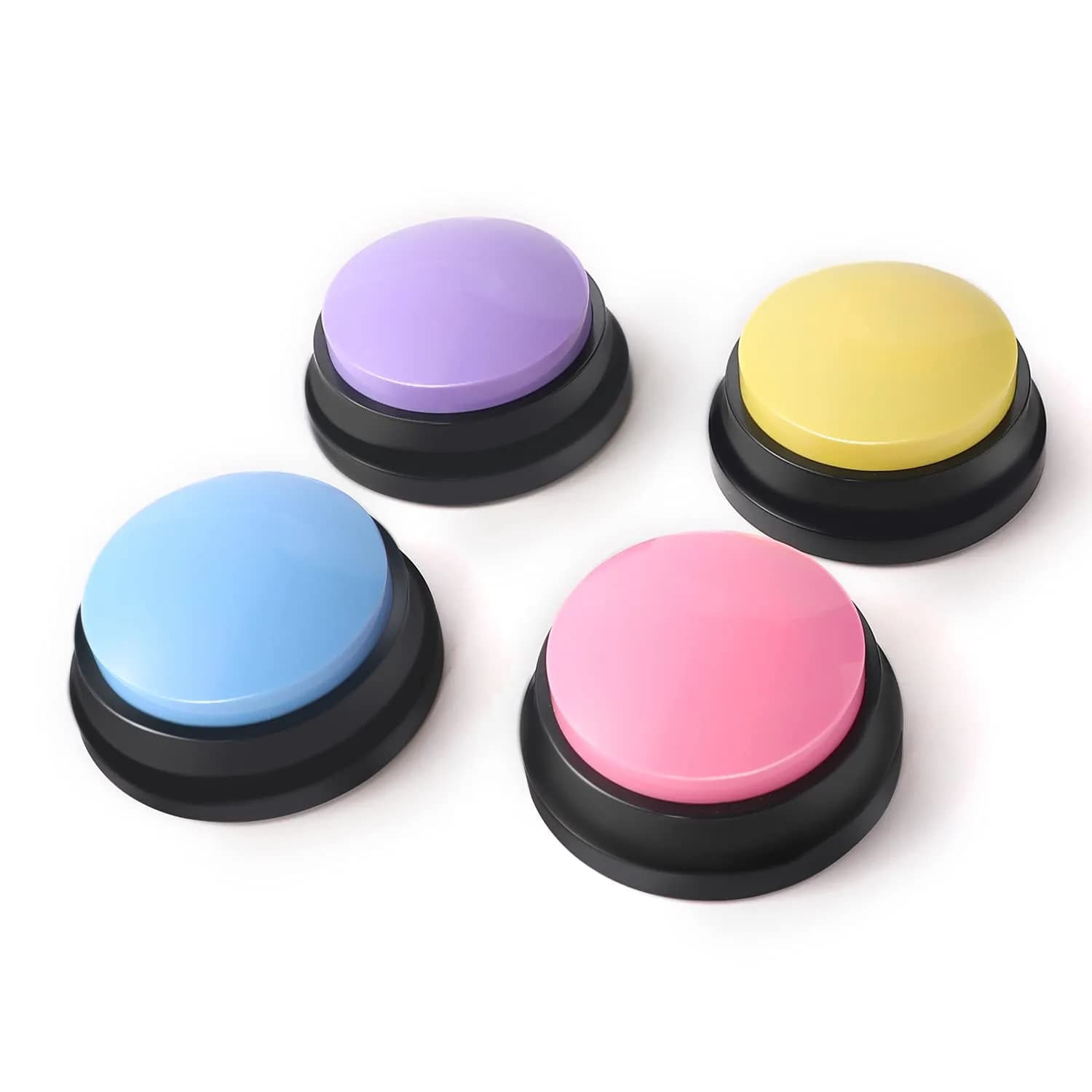OFVENS Voice Recording Button 4 Packs | Record & Playback for Pet Training & Fun Gifts
