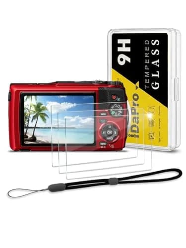 iDaPro Screen Protector for Olympus TG-7/TG-6/TG-5/TG-4 | 9H Tempered Glass, Waterproof, 3 Pack thumbnail 1