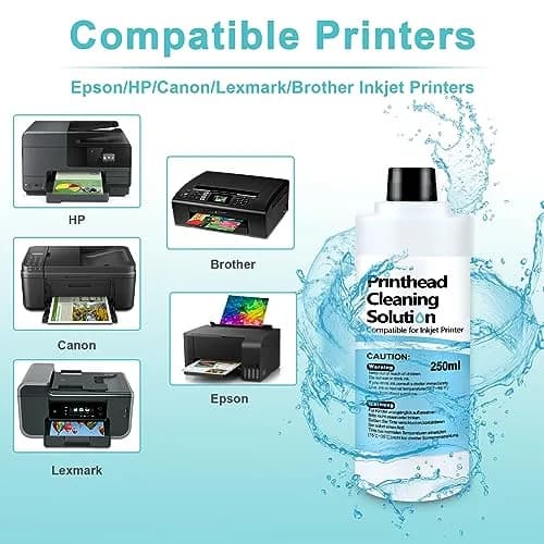 Absonic Printhead Cleaning Kit 250ml (8.45 Fl Oz) | Universal Inkjet Printer Head Cleaner for Epson, HP, Canon, Brother thumbnail 5
