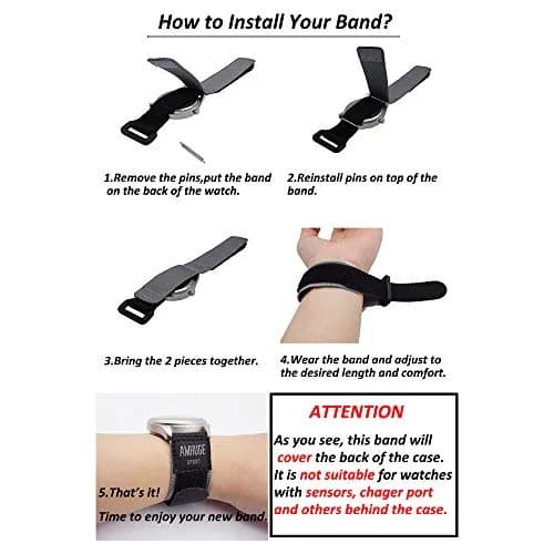 AMHUGE Sport Watch Band Waterproof Nylon 18mm-Long | Breathable, Quick-Drying & Anti-Sweat (enables outdoor activity fit) thumbnail 7
