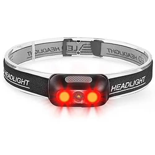 Geekhigh Rechargeable LED Headlamp with Red Light, 500 Lumens | 650 FT Beam Distance thumbnail 1