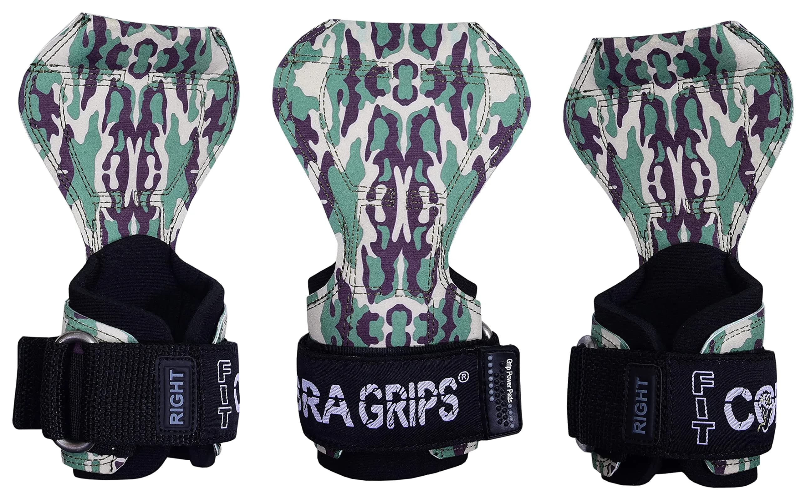 Cobra Grips FIT DitGreen Weight Lifting Gloves with Wrist Wraps - 4.25-7.0" Wrist Size - main product image