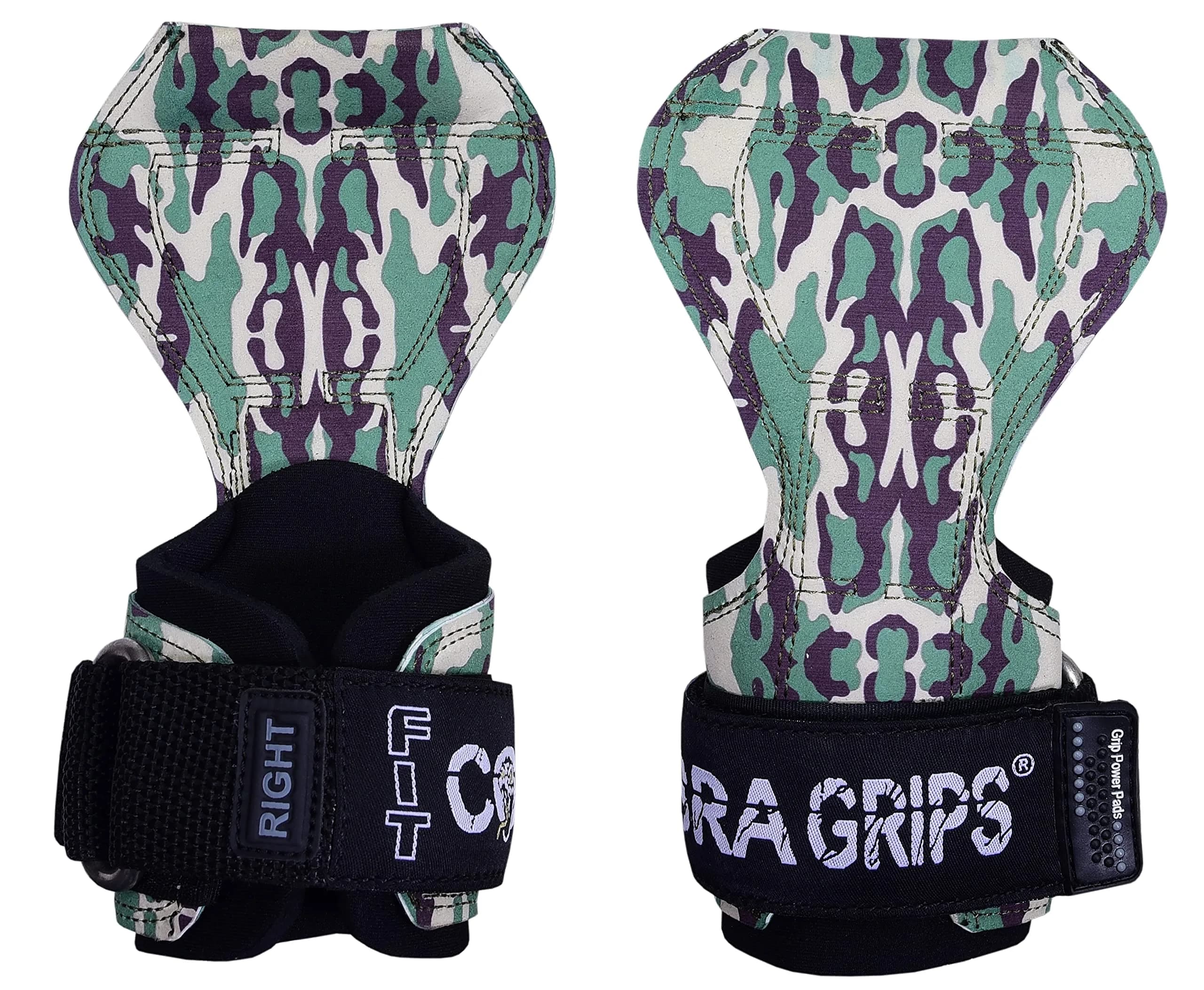 Cobra Grips FIT DitGreen Weight Lifting Gloves with Wrist Wraps - 4.25-7.0" Wrist Size - view 2