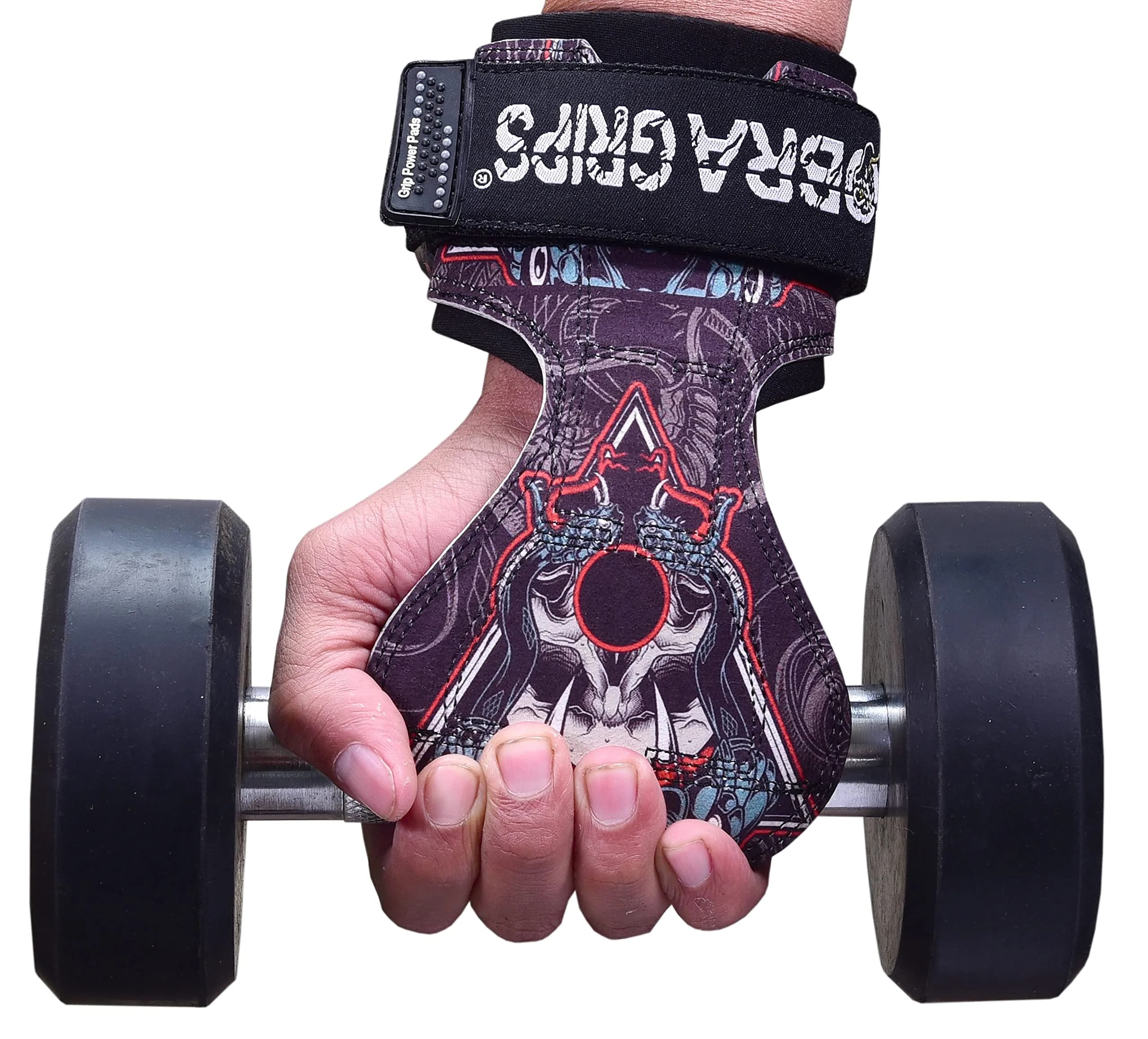 Cobra Grips Weight Lifting Gloves with Adjustable Neoprene Padded Wrist Wraps - Heavy Duty Alternative to Power Lifting Hooks for Deadlifts (FIT Fang-Sub-LA) 6mm - view 8