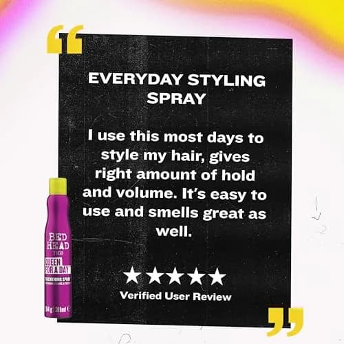 TIGI Bed Head Queen For A Day Volumizing Hair Spray 311 ml (10.5 oz) | Thickening & Texturizing for Fine Hair thumbnail 6