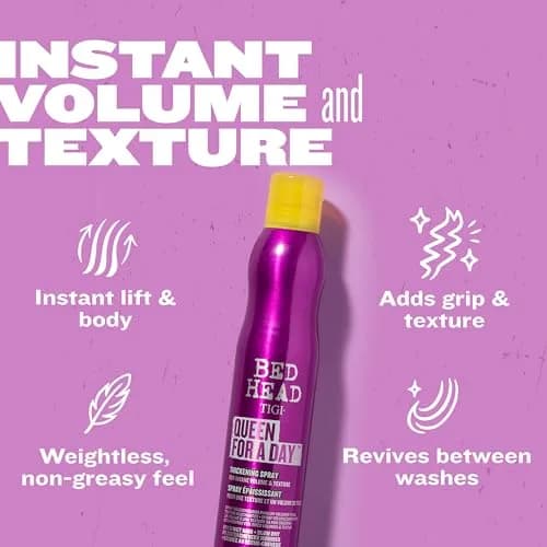 TIGI Bed Head Queen For A Day Volumizing Hair Spray 311 ml (10.5 oz) | Thickening & Texturizing for Fine Hair thumbnail 3