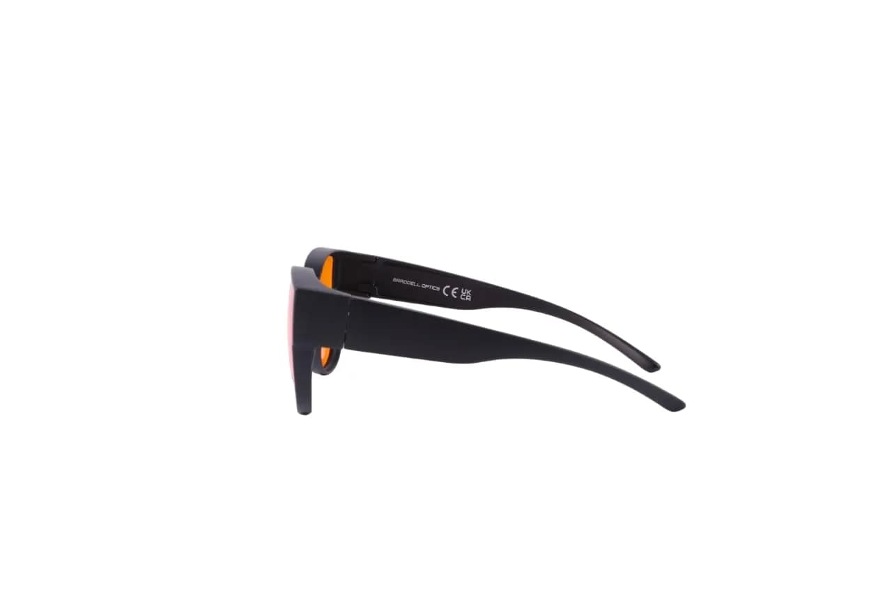 BRADDELL OPTICS Orange Blue Light Blocking Clip-On Glasses | Filters 99% Blue Light - view 3