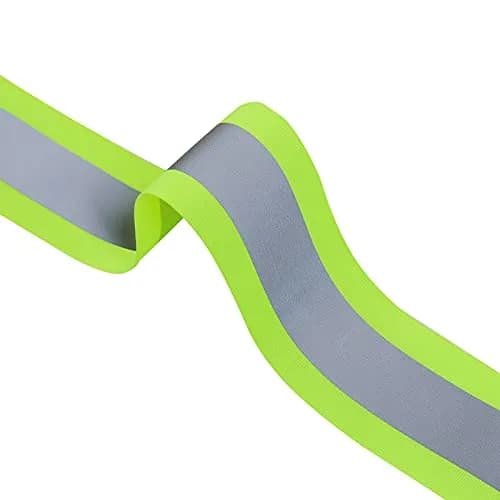 TCCFCCT High Visibility Reflective Tape Strip, Fabric Fluorescent Safety Tape, 2'' x 66ft Sew-on Warning Safety Trim for Clothing, School Bags, Raincoats, Green thumbnail 7