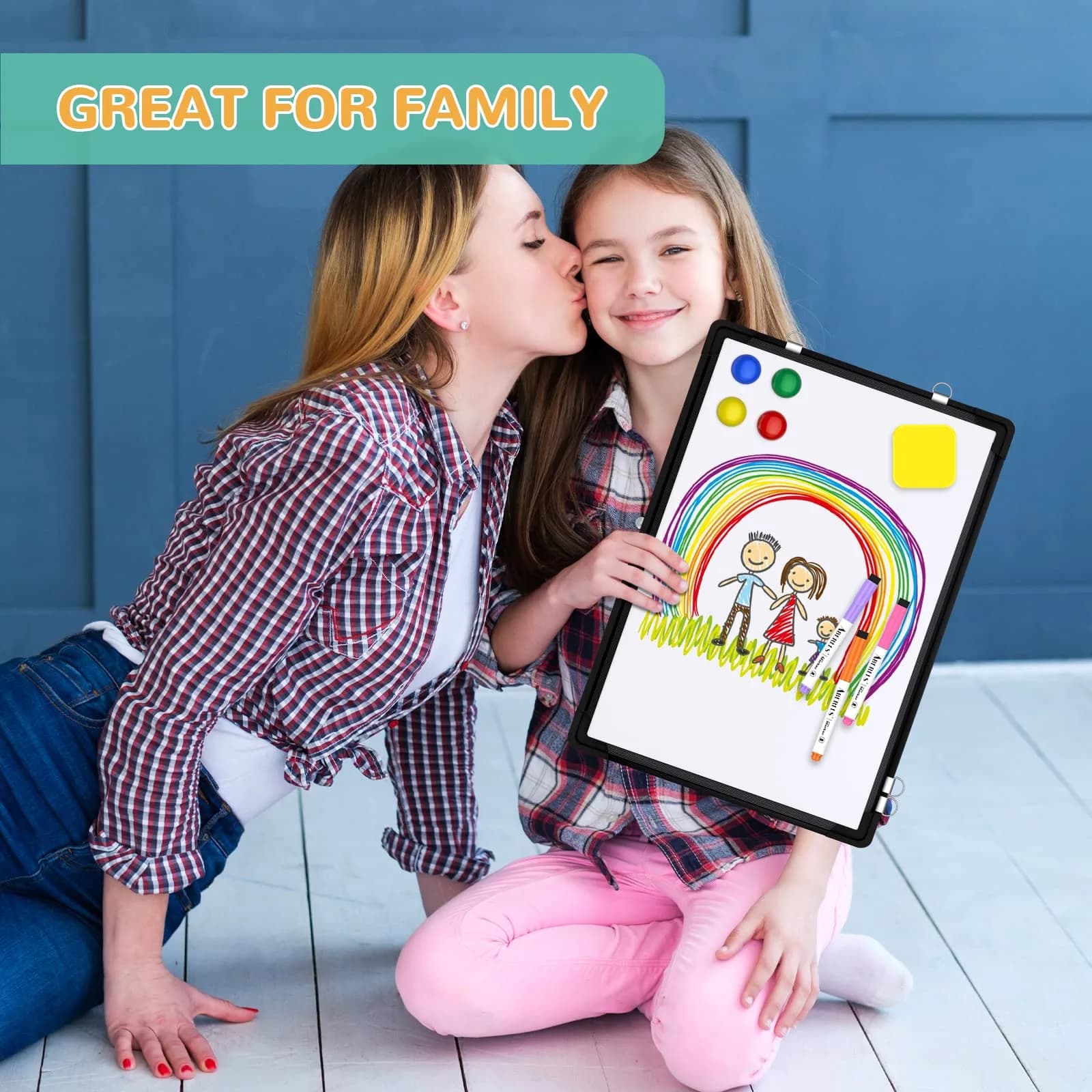 ABERLLS Monthly Calendar Whiteboard 40.64cm x 30.48cm (16in x 12in) | Double-Sided Magnetic Easel for Office, Home, and School - view 4