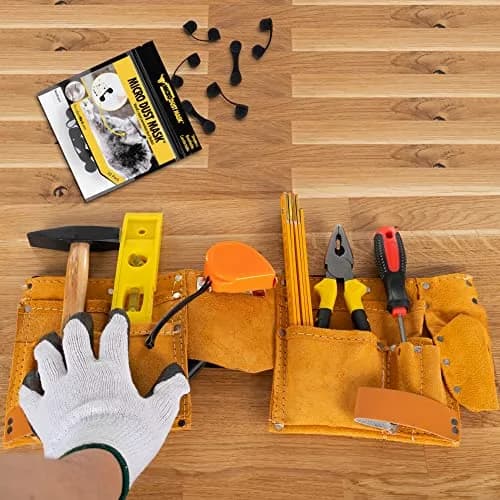 MICRO DUST MASK Nose Filter - Black - 30 Pack | Breathable for Woodworking, Lawn Mowing, Minor Construction thumbnail 7