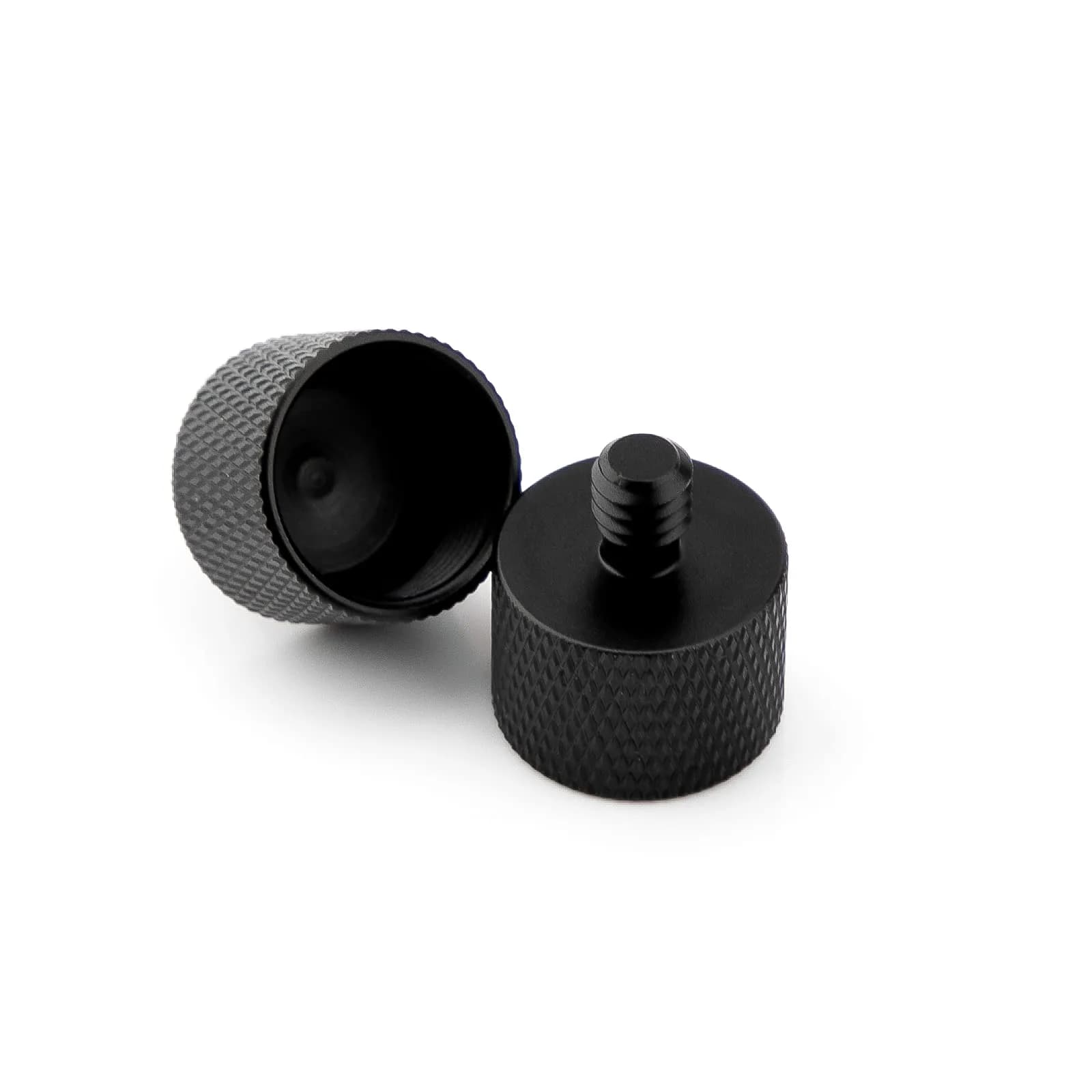 SAVITA 2pcs Mic Foot Adapter Screw Thread Adapter 5/8 to 1/4 | Solid Aluminum, Universal Fit (105c) — 5/8 à 1/4