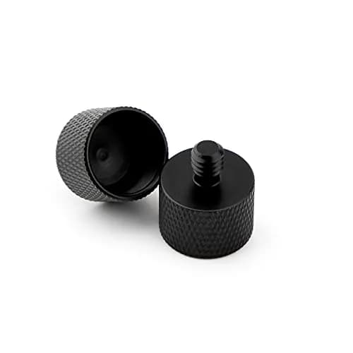 SAVITA 2pcs Mic Foot Adapter Screw Thread Adapter 5/8 to 1/4 | Solid Aluminum, Universal Fit (105c) thumbnail 1