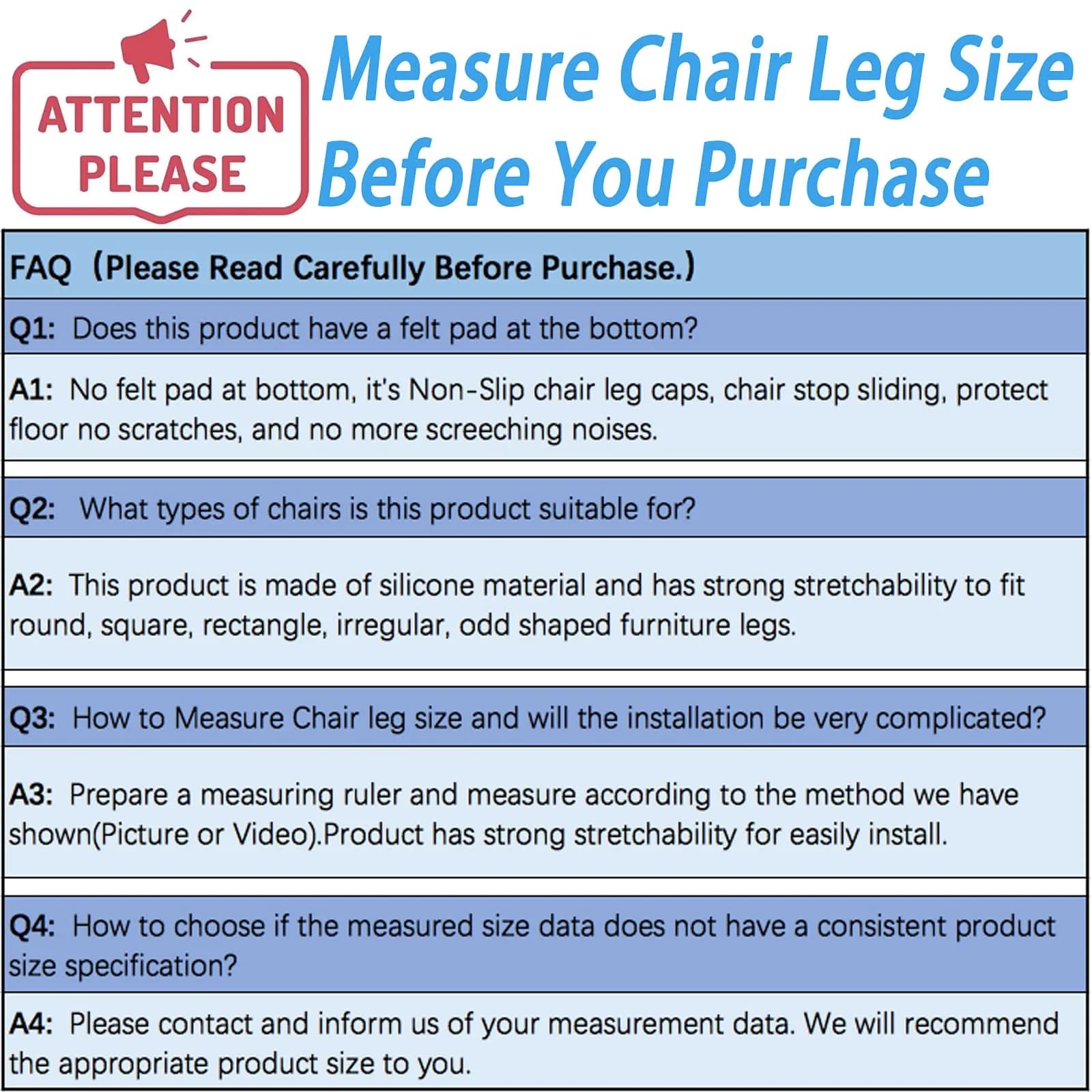Conprasim Extra Small Silicone Chair Leg Floor Protectors 24 Pack | Prevents Scratches & Noise on Hardwood Floors - view 6