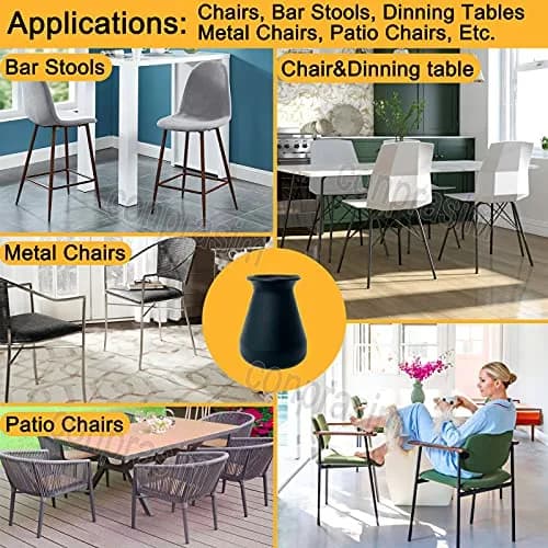 Conprasim Extra Small Silicone Chair Leg Floor Protectors 24 Pack | Prevents Scratches & Noise on Hardwood Floors thumbnail 7