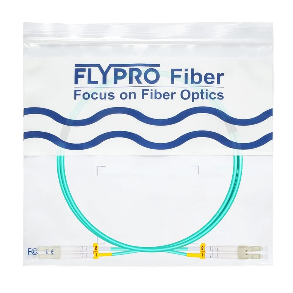 FLYPROFiber LC to LC Fiber Patch Cable OM3 Multimode 1M (3ft) | 10Gbps Data Transfer - view 8