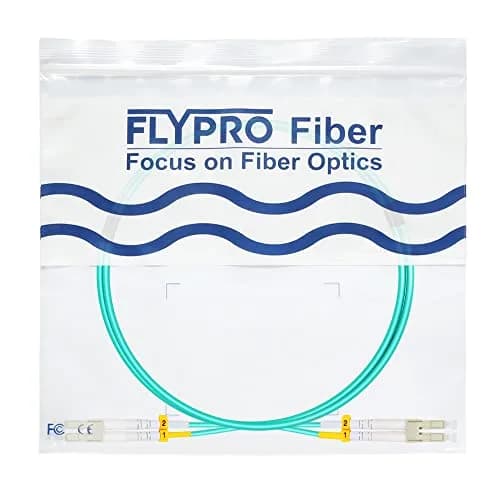 FLYPROFiber LC to LC Fiber Patch Cable OM3 Multimode 1M (3ft) | 10Gbps Data Transfer thumbnail 8