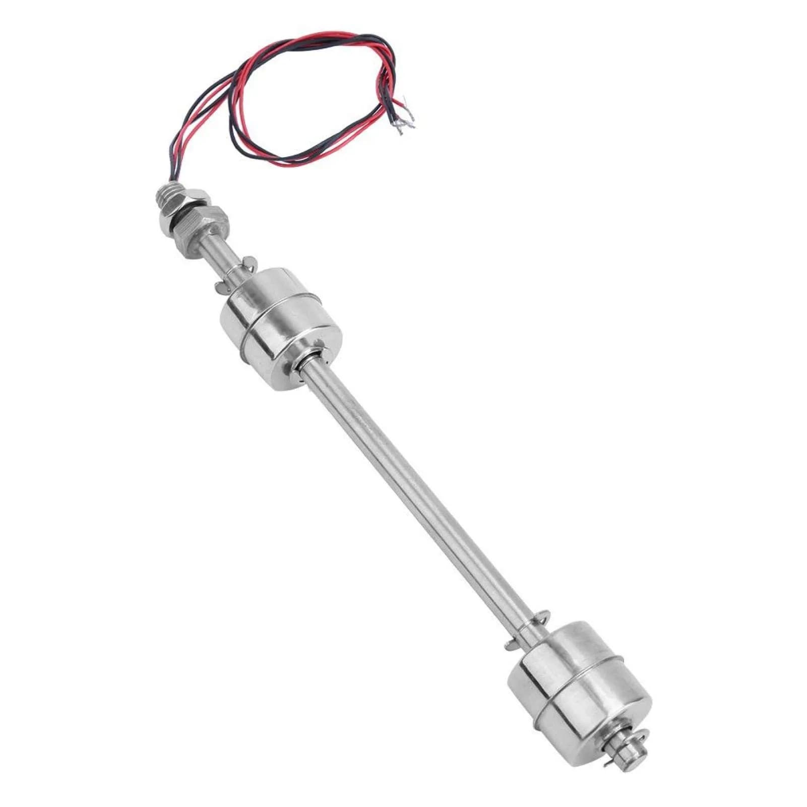 Kuuleyn Float Switch,DC 0~110V Stainless Steel Water Level Sensor 200mm | Double Ball Liquid Level Controller