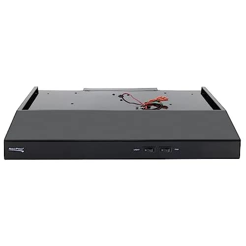 RecPro RV Range Hood Black 52.8cm (22"W x 19"D x 3 1/4"H) | 12V DC Hard-Wired Installation with Charcoal Filter & LED Light thumbnail 5
