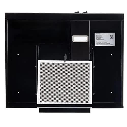 RecPro RV Range Hood Black 52.8cm (22"W x 19"D x 3 1/4"H) | 12V DC Hard-Wired Installation with Charcoal Filter & LED Light thumbnail 7