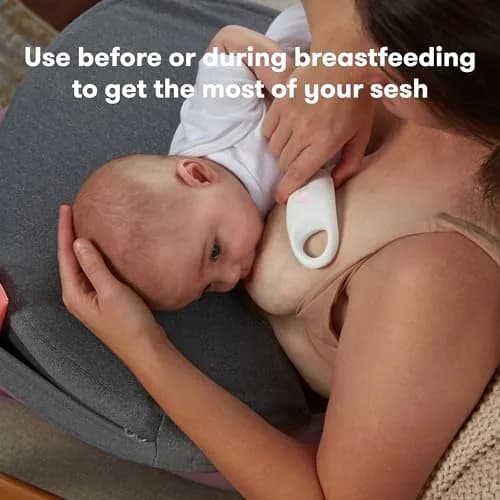 Frida Mom 2-in-1 Lactation Massager White/Pink | Heat & Vibration for Clogged Ducts & Milk Flow thumbnail 4
