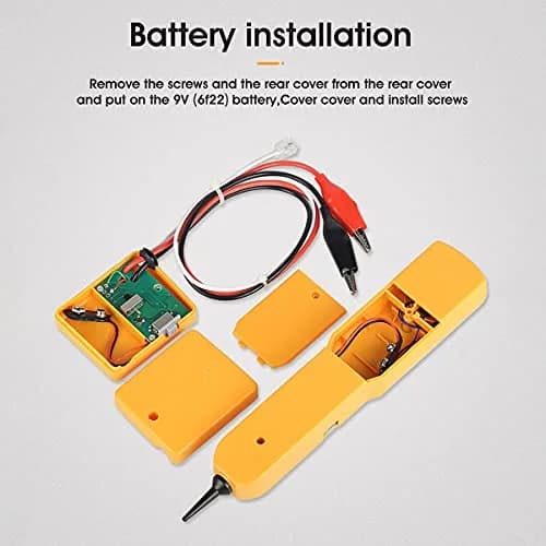 MSDADA Wire Tracer Tone Generator and Probe Kit | Network & Cable Tester for Telephone & Coaxial Wires thumbnail 5
