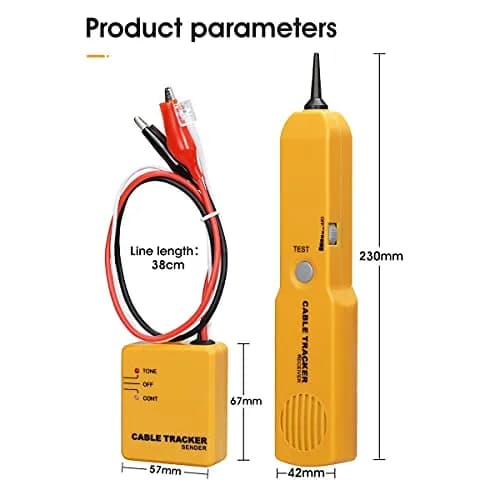 MSDADA Wire Tracer Tone Generator and Probe Kit | Network & Cable Tester for Telephone & Coaxial Wires thumbnail 7